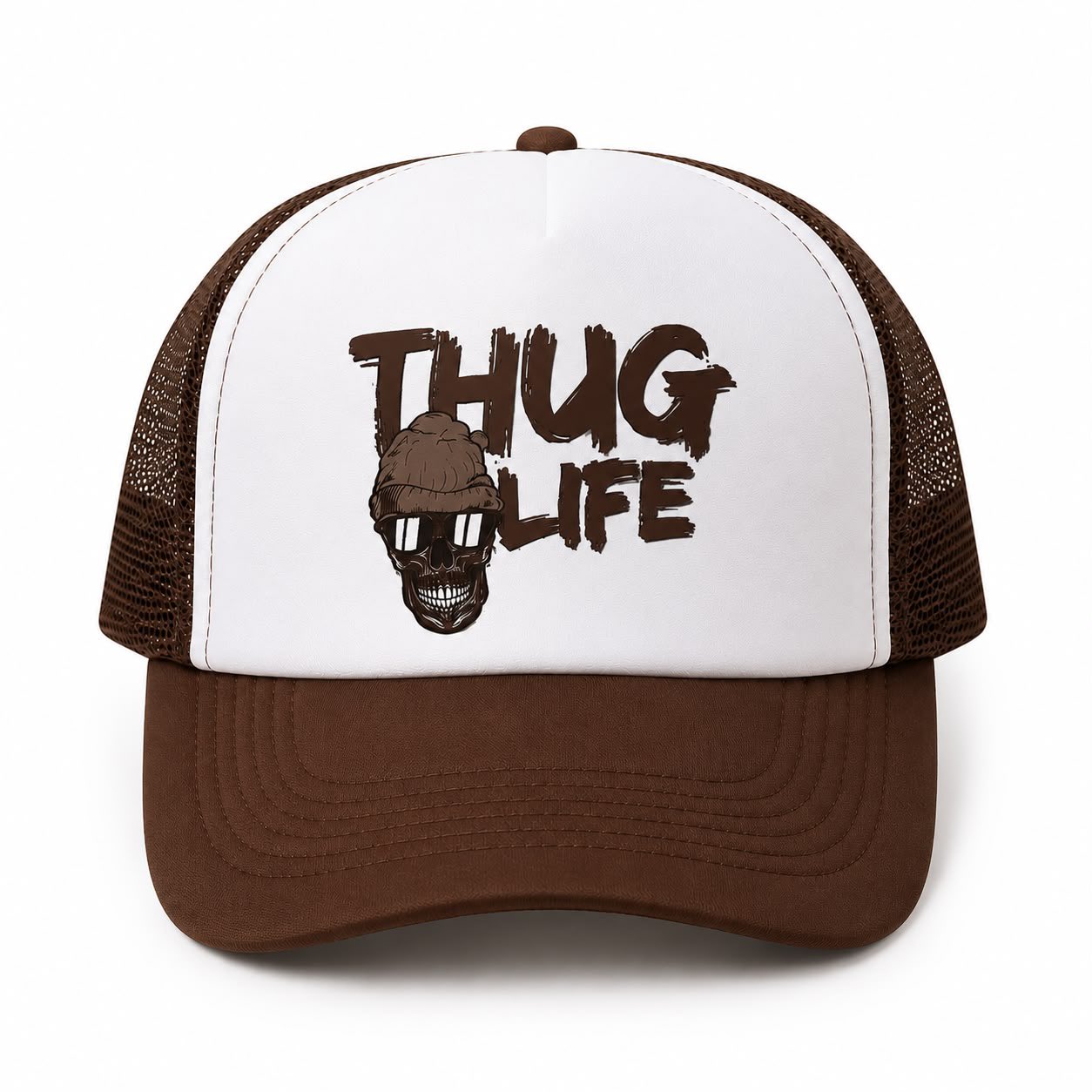 TRUCKER CAP — BROWN