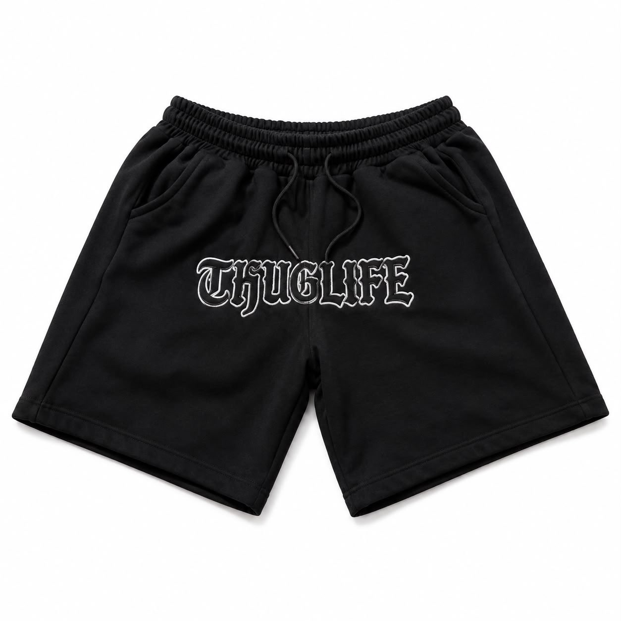 SWEAT SHORTS — BLACK