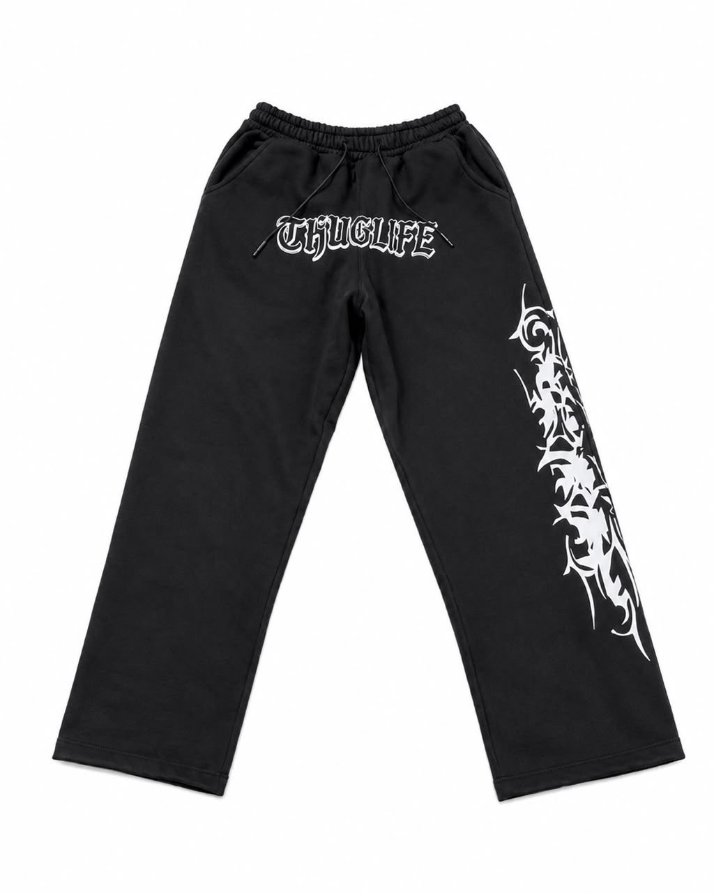 TRIBAL SWEATPANTS — BLACK