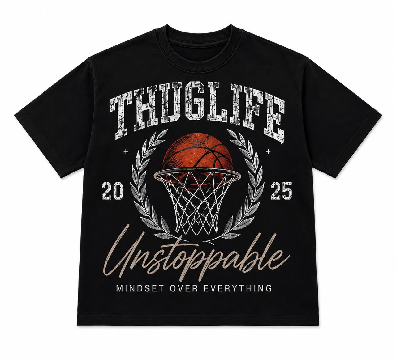 UNSTOPPABLE HEAVYWEIGHT TEE — BLACK